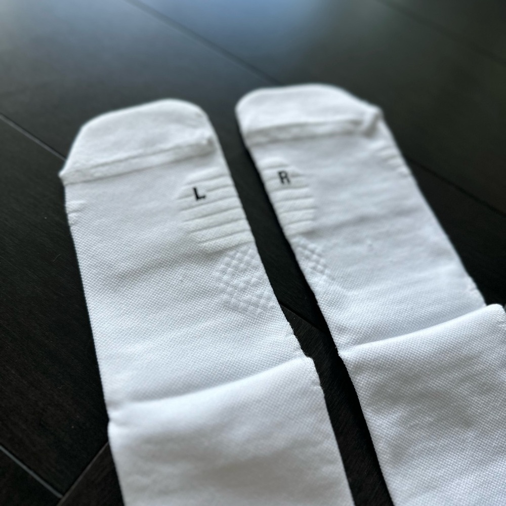 White Performance Crew Socks - Picture 3 of 4